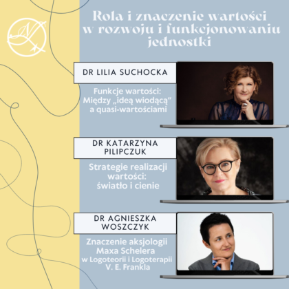 Rola i znaczenie wartości w rozwoju i funkcjonowaniu jednostki [dr L.Suchocka; dr K.Pilipczuk; dr A. Woszczyk]